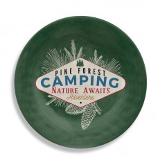 Loon Peak Ouzts Vintage Lodge Camping Melamine Salad Plate LNPE6015